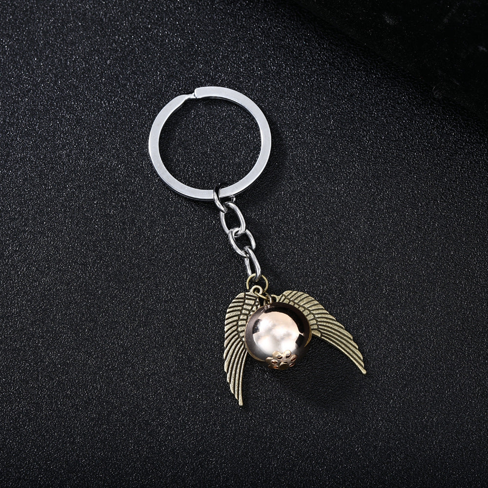 Wholesale Deathly Hallows Golden Snitch Keychain
